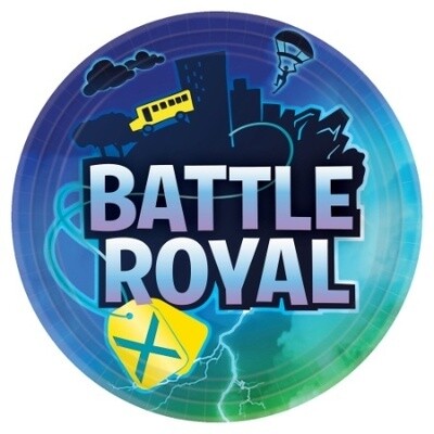Plates - LN -  Fornite - 8pk - 9&quot;