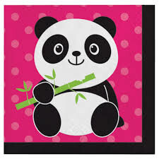 Beverage Napkins-Panda- 16pk- 2ply