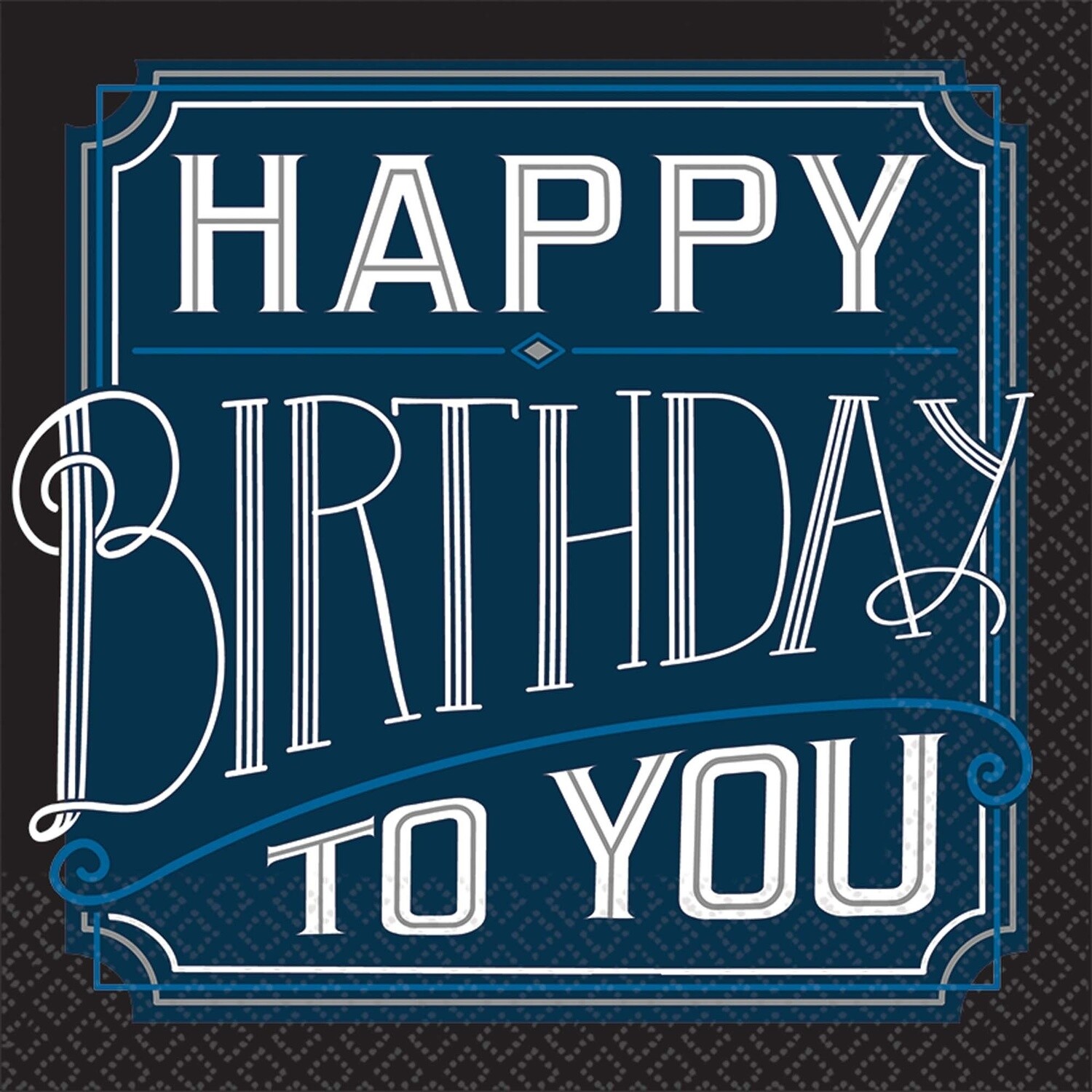 Beverage Paper Plates- Happy Birthday Man- 8pk- 7&quot;