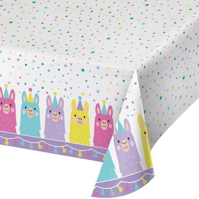 Tablecover - Llama Party - 54&quot; x 102&quot;