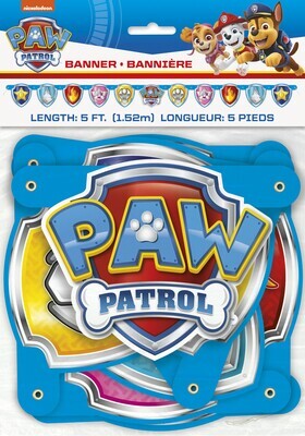 Banner - Paw Patrol - 5ft - 1pc