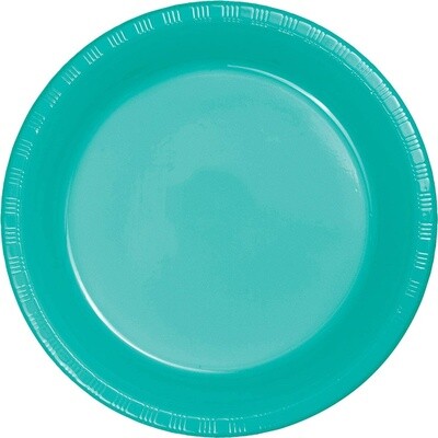 Plastic Plates 20pcs - Teal Lagoon (9&quot;)- Discontinued
