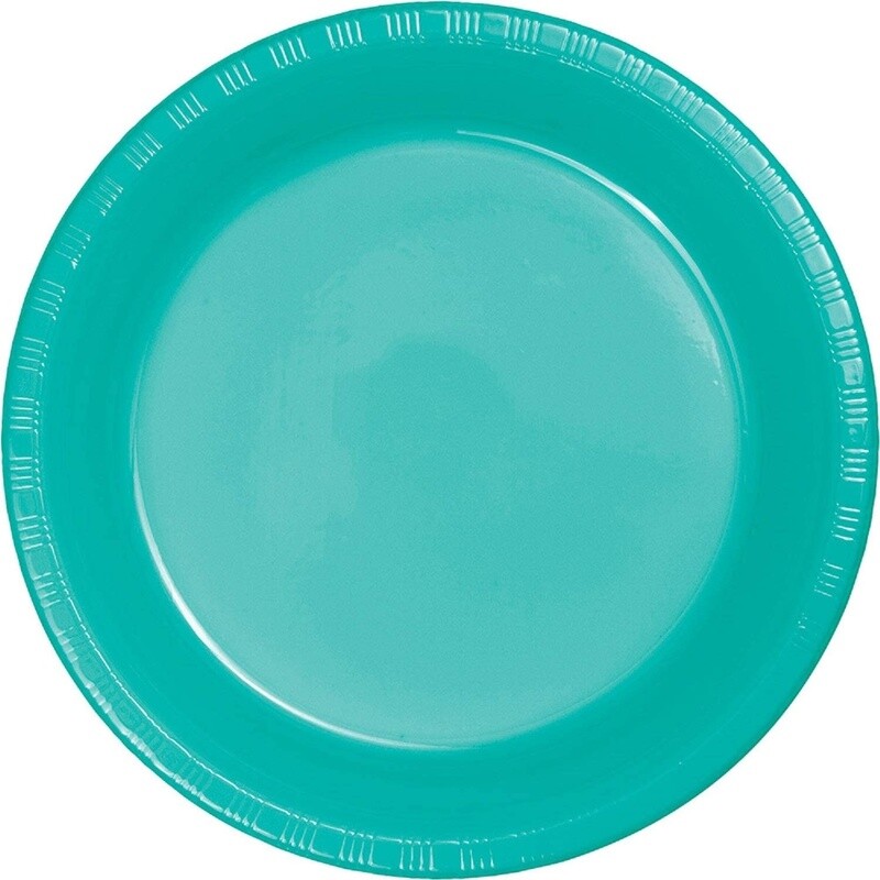 Plastic Plates 20pcs - Teal Lagoon (9&quot;)- Discontinued