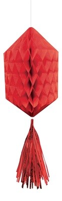 Hanging Decoration-Mini Honeycombs- Red