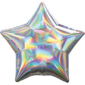 Foil Balloon-Iridescent Star-18&quot;