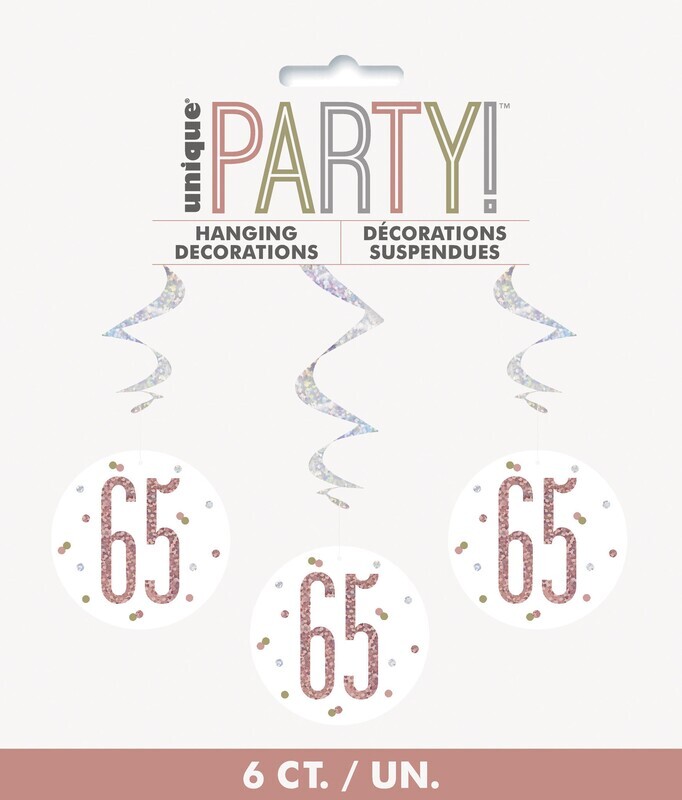 Hanging Decorations-65th Birthday