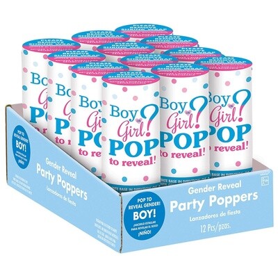 Confetti Popper-Gender Reveal- Boy