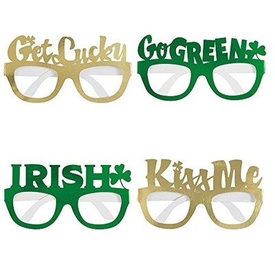 Novelty Glasses- St.Patrick's Day-4pk