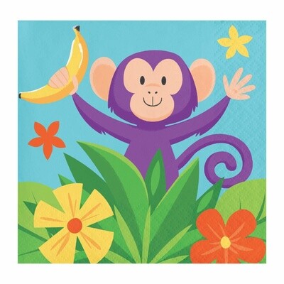 Beverage Napkins-Jungle Safari-16pk-2ply