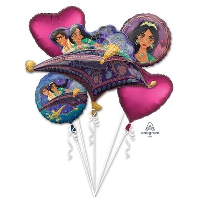 Foil Balloons-5pc Bouquet-Magic Carpet Aladdin