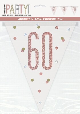 Pennant Banner-60th Birthday