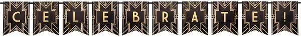 Custom Pennant Banner-Roaring 20s-9 FT
