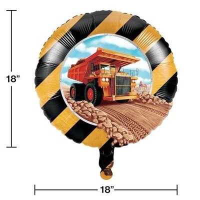 Foil Balloon-Big Dig Construction-18&quot;