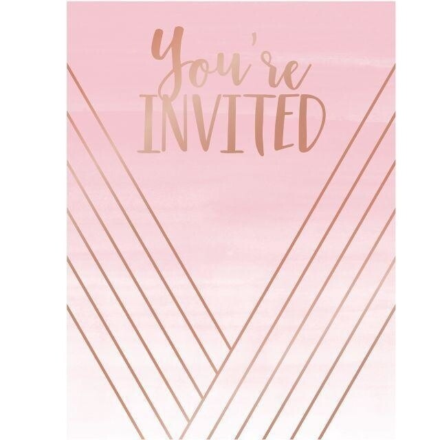 Invitations - Rose All Day / 8 Count