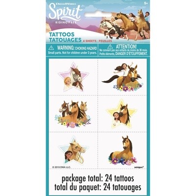 Tattoos-Spirit Riding Free-24pk