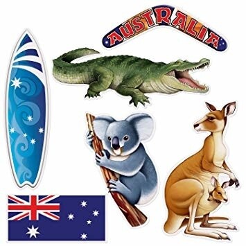 Cutouts - Australian / 6 Pieces