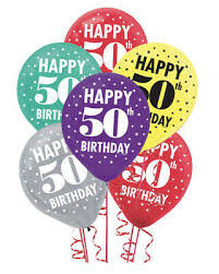 Balloons-Latex-Here&#39;s To 50