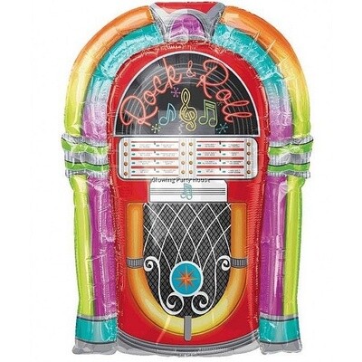 Foil Balloon-Super Shape-Juke Box Rock &amp; Roll
