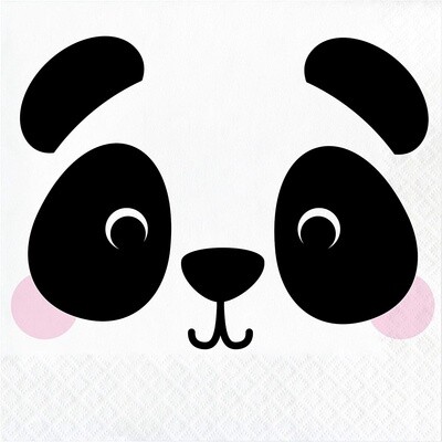Napkins - LN - Panda Animal Faces - 16pkg - 2ply