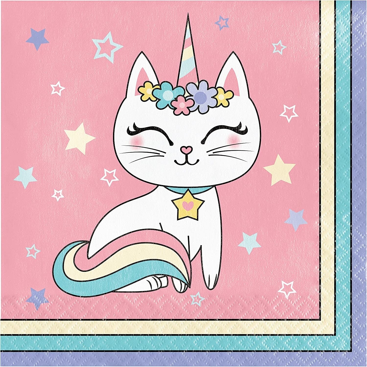 Napkins - LN - Sassy Cat I Corn - 16pk - 2 ply