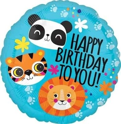 Foil Balloon - Happy Birthday To You - Jungle