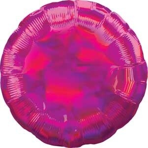 Foil Balloon-Pink Iridescent Circle-18&quot;
