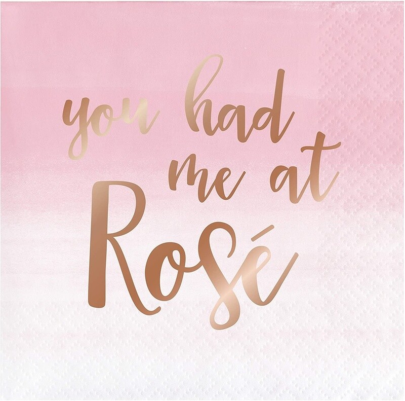 Beverage Napkins-Rose All Day!- 16pk-3ply
