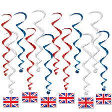 Whirls - British Flag - 12pcs