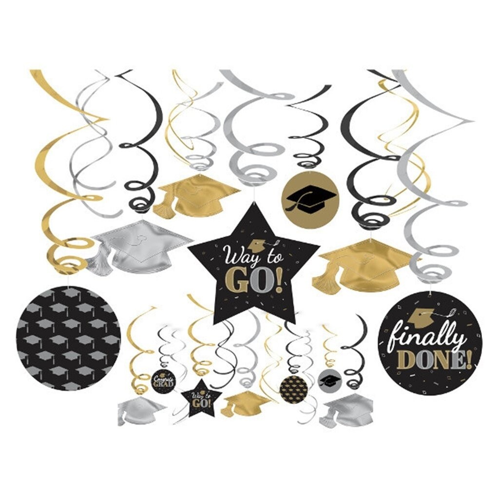 Swirl Decorations-Way to Go-30pcs