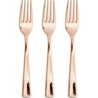 Sensations - Rose Gold Forks - 24pk