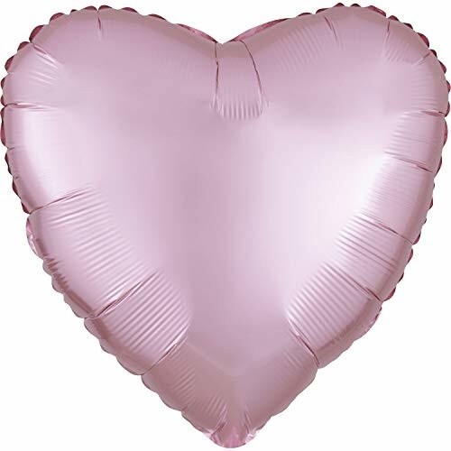 Foil Balloon - Pastel pink - Heart - 17&quot;