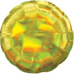 Foil Balloon-Gold Iridescent Circle-18"
