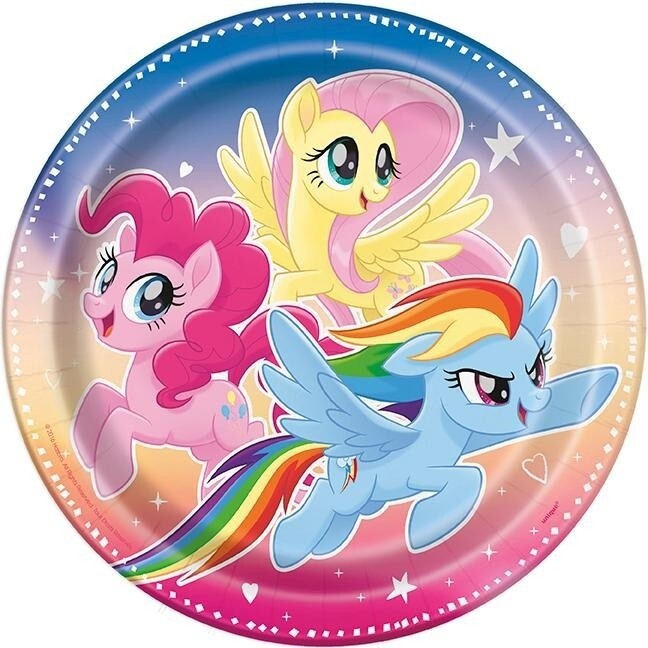 Luncheon Paper Plates-My Little Pony-8pk-9&quot;
