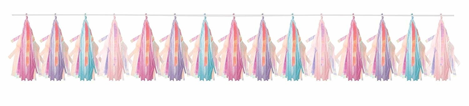 Tissue Garland KIt-Iridescent-8ft