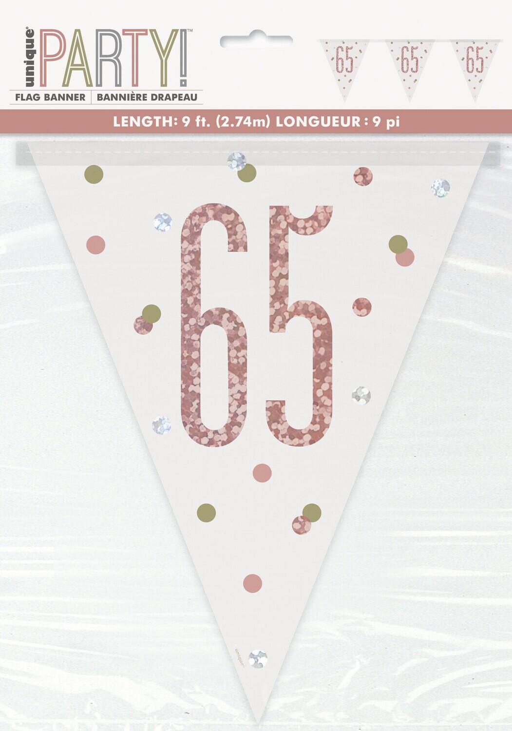 Pennant Banner-65th Birthday