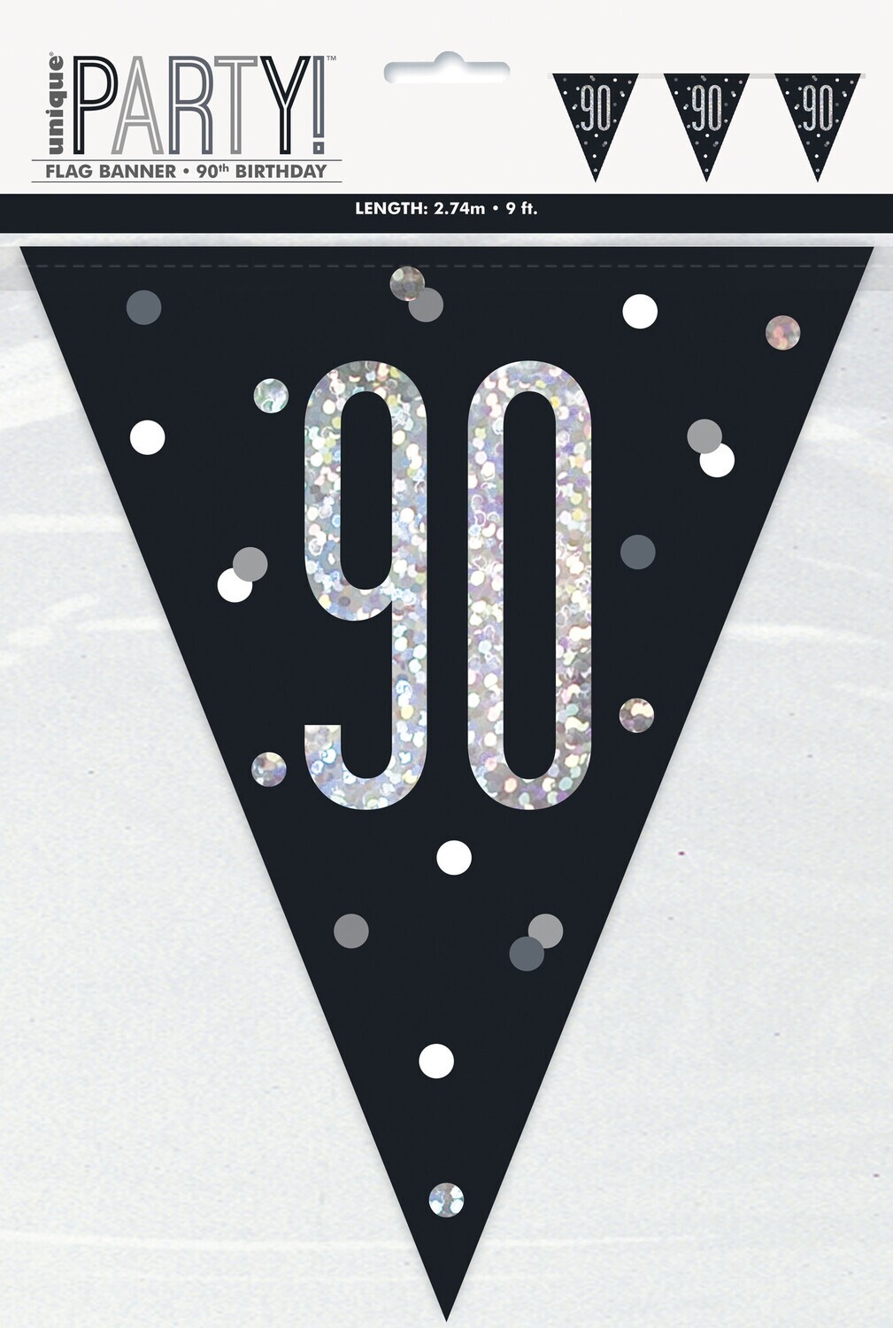 Pennant Banner-90th Birthday