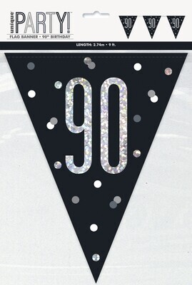 Pennant Banner-90th Birthday