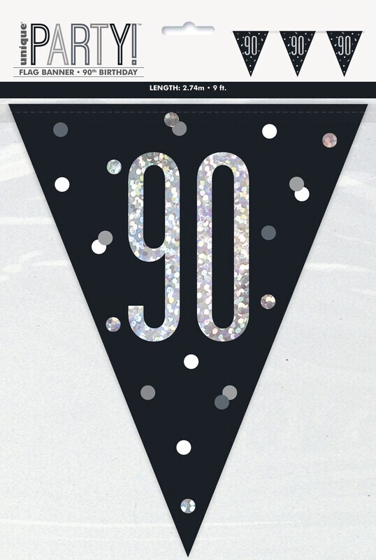 Pennant Banner-90th Birthday