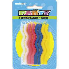 Candles Wavy 8 pk