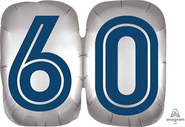 Foil balloon-60th Birthday-Happy Birthday Man-25&quot;