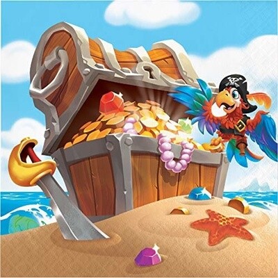 Napkins-L/N-Pirate&#39;s Treasure-16pcs