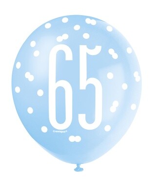 Latex Balloons- 65th Birthday
