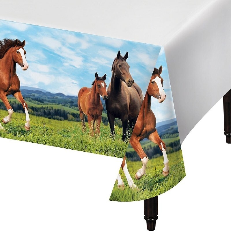 Tablecover-Horse and Pony- 54&quot; x 102&quot;