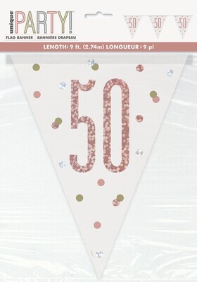 Pennant Banner-50th Birthday