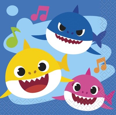 Beverage Napkins-Baby Shark