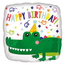 Foil Balloon - Gator Happy Birthday - 18&quot;