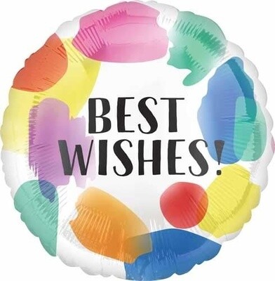 Foil Balloon - Best Wishes - 18&quot; - 1 pk