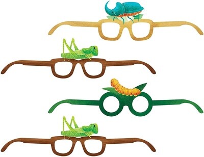 Glasses Paper - Birthday Bugs - 4 pcs