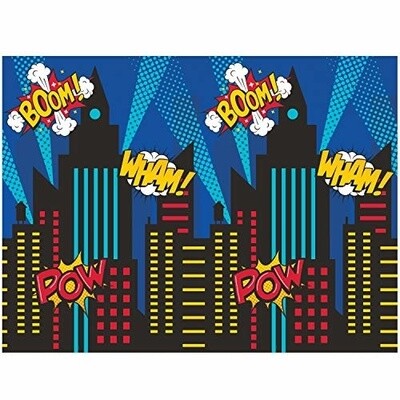 Photo Backdrop - Superhero Party - 72&quot;x54&quot; - 1pc