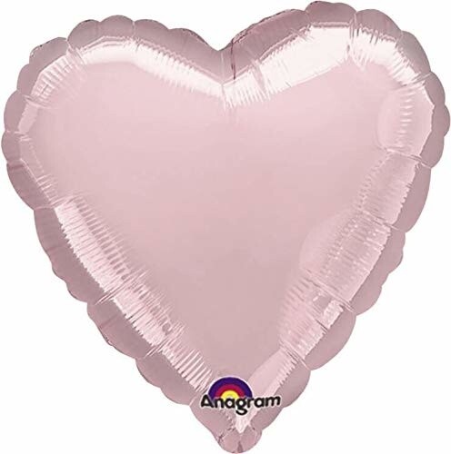 Foil Balloon - Pastel Pink - Heart - 17&quot;